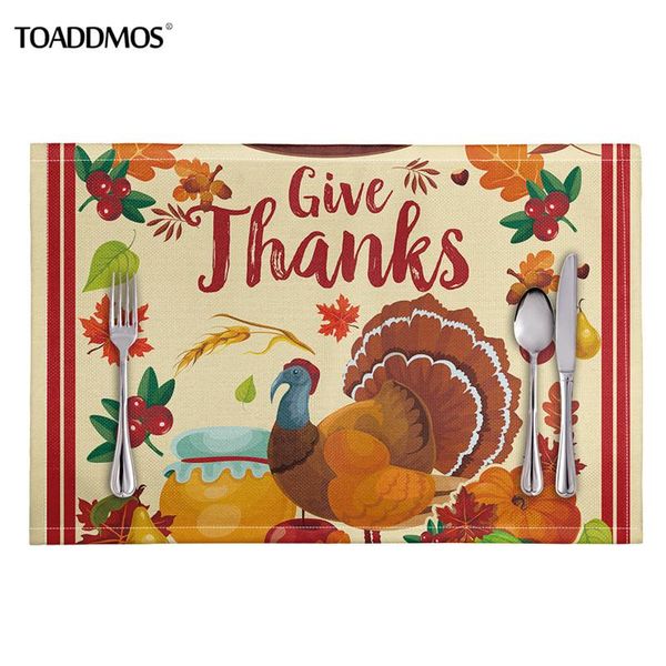 mats & pads toaddmos happy thanksgiving gift placemats for dining table cute turkey print kitchen place home restaurant decoration 4pcs
mats & pads toaddmos happy thanksgiving gift placemats for dining table cute turkey print kitchen place home restaurant decoration 4pcs