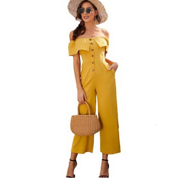 2021 new summer strapless solid color casual with pockets ankle length women jumpsuit pkcp, Black;white
2021 new summer strapless solid color casual with pockets ankle length women jumpsuit pkcp, Black;white