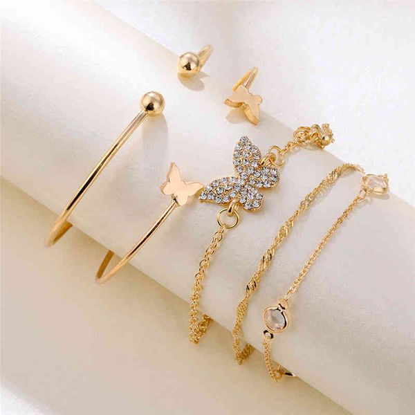 luxury bohemian crystal butterfly bracelets set for women fashion gold color charm bracelet bangle femme pulsera trendy jewelry, Golden;silver
luxury bohemian crystal butterfly bracelets set for women fashion gold color charm bracelet bangle femme pulsera trendy jewelry, Golden;silver