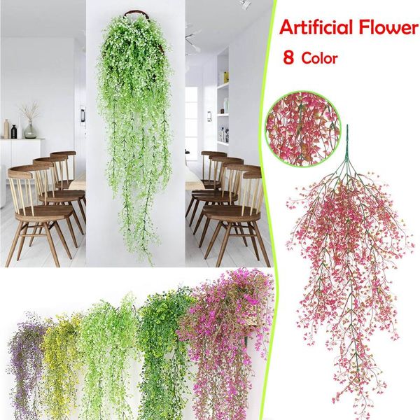 80cm artificial green plants hanging ivy leaves radish seaweed grape fake flowers vine home garden wall party decoration#p30
80cm artificial green plants hanging ivy leaves radish seaweed grape fake flowers vine home garden wall party decoration#p30