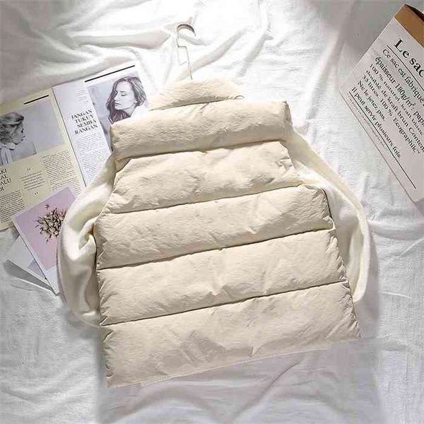 women winter warm cotton padded puffer vests sleeveless parkas jacket, Black;white
women winter warm cotton padded puffer vests sleeveless parkas jacket, Black;white