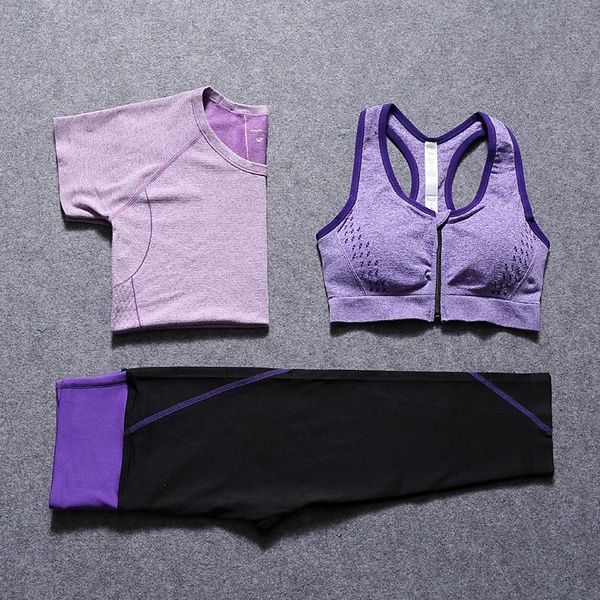 3pcs yoga clothes sets gym fitness running set quick dry sports bra t shirt 7 cropped pants women body building, White;red
3pcs yoga clothes sets gym fitness running set quick dry sports bra t shirt 7 cropped pants women body building, White;red
