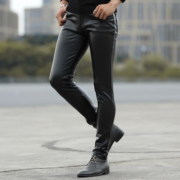men's pants 2021 autumn of cultivate one's morality play high fashionable young tight leather and feet locomotive, Black
men's pants 2021 autumn of cultivate one's morality play high fashionable young tight leather and feet locomotive, Black