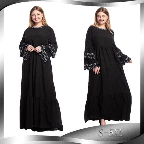 ethnic clothing middle east abaya dress for women black fashion petal sleeve long embroidered slim abayas muslim dubai clothes, Red
ethnic clothing middle east abaya dress for women black fashion petal sleeve long embroidered slim abayas muslim dubai clothes, Red