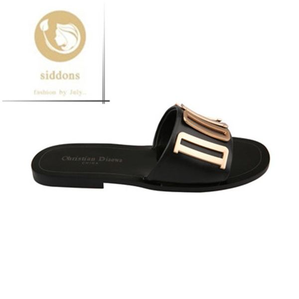 slippers 2021 summer all-match fashion leather women's shoes metal casual sandals and for outer wear, Black
slippers 2021 summer all-match fashion leather women's shoes metal casual sandals and for outer wear, Black
