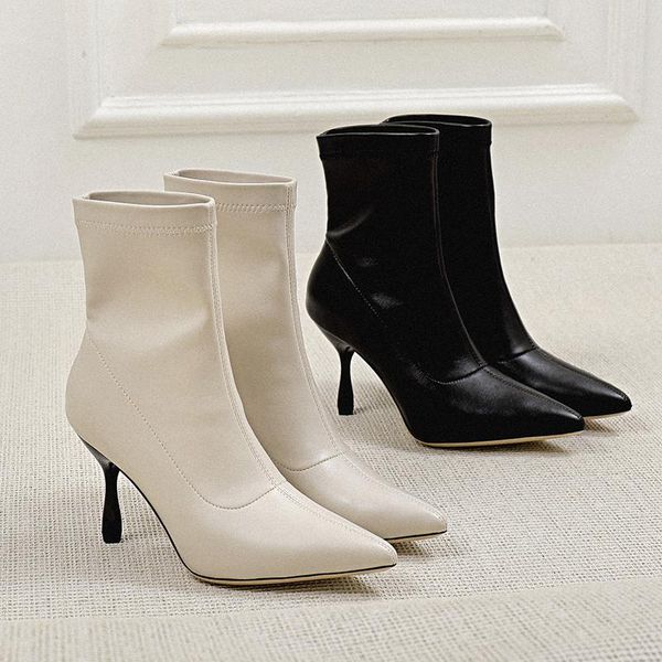 boots stunning2021 short autumn and winter women's british style french high-heeled stiletto pointed bare thin, Black
boots stunning2021 short autumn and winter women's british style french high-heeled stiletto pointed bare thin, Black
