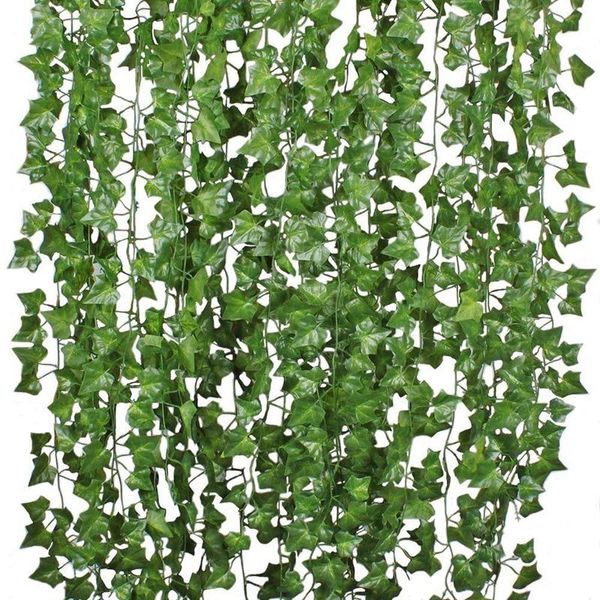 12pcs artificial ivy vine hanging garland false leaf vine family garden wedding wall decoration, 84 feet, green
12pcs artificial ivy vine hanging garland false leaf vine family garden wedding wall decoration, 84 feet, green