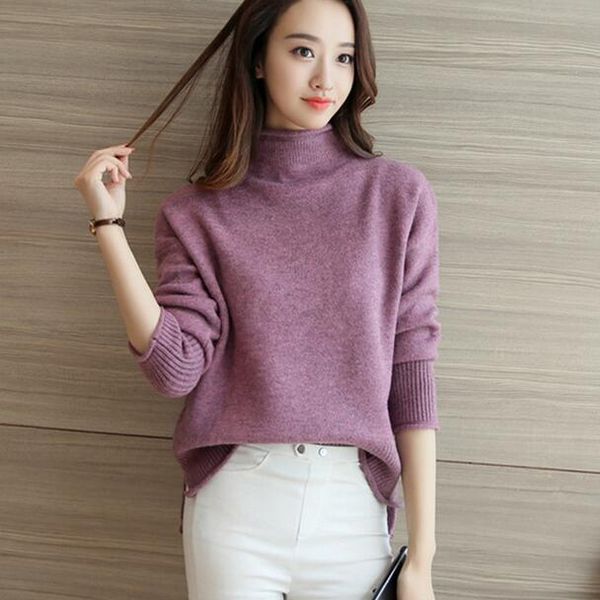 women's sweaters korean style women 2021 turtleneck cashmere sweater slim knitted and pullovers basic df337, White;black
women's sweaters korean style women 2021 turtleneck cashmere sweater slim knitted and pullovers basic df337, White;black
