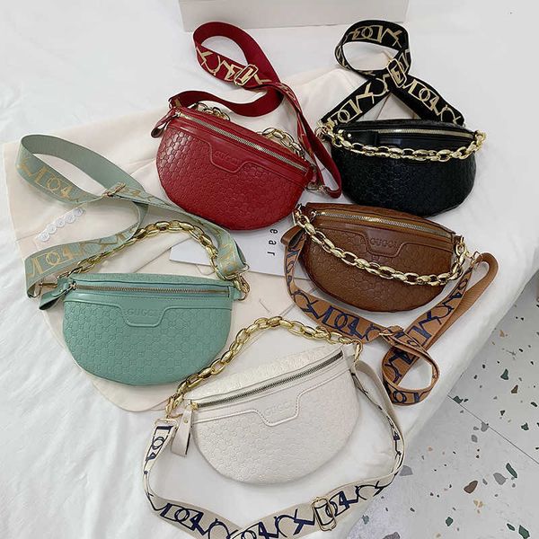 2021 summer waist bag women's chain fashion chest korean single shoulder menger
2021 summer waist bag women's chain fashion chest korean single shoulder menger