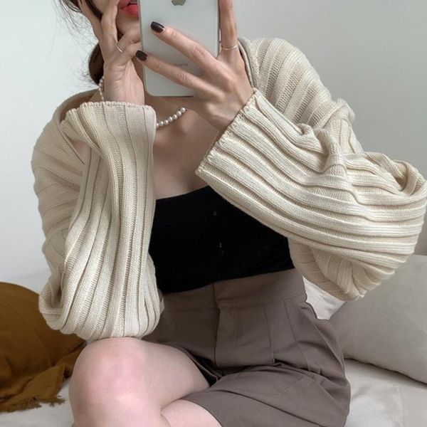 women's knits & tees korea chic autumn gentle pit strip design sense bat sleeve knitted shawl soft warm sweater coat jacket women, White
women's knits & tees korea chic autumn gentle pit strip design sense bat sleeve knitted shawl soft warm sweater coat jacket women, White