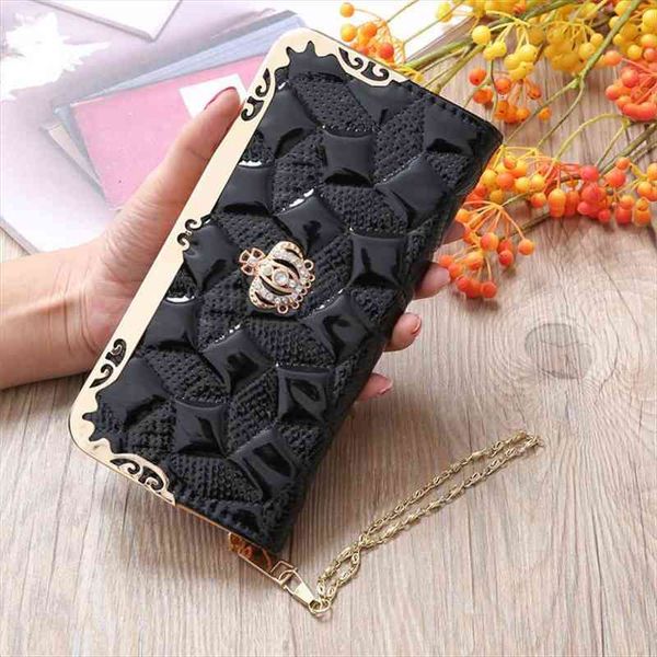 women wallets purse lady long crown zipper patent leather wallet large capacity female 246, Red;black
women wallets purse lady long crown zipper patent leather wallet large capacity female 246, Red;black