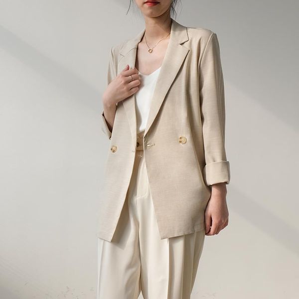 women's suits & blazers 2021 winter women's jacket zaraing style temperament plaid suit fashion casual lapel cardigan, White;black
women's suits & blazers 2021 winter women's jacket zaraing style temperament plaid suit fashion casual lapel cardigan, White;black