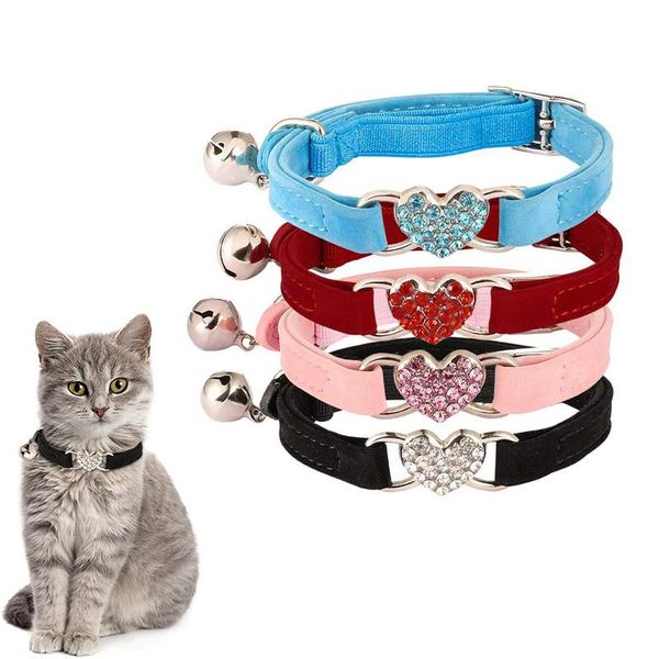 cat collars & leads collar with bell quick release soft velvet safe adjustable heart charm pet kitten leashes lead
cat collars & leads collar with bell quick release soft velvet safe adjustable heart charm pet kitten leashes lead