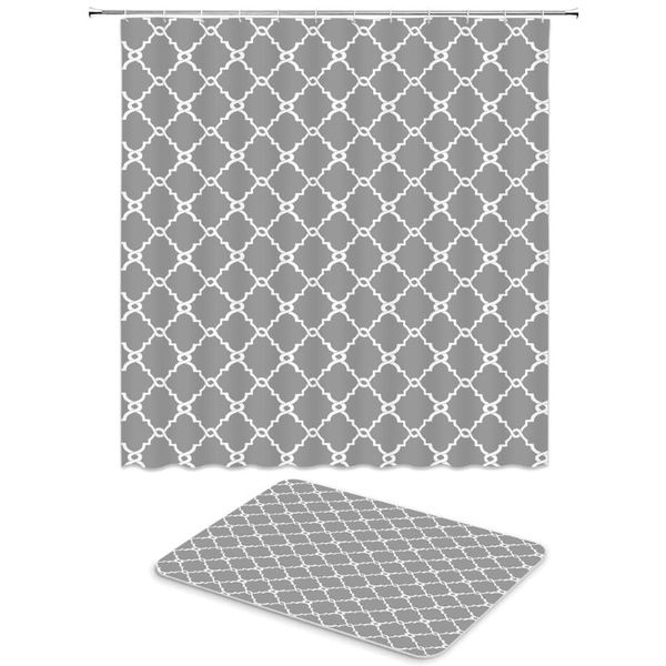 shower curtains 2pcs/set modern geometric pattern curtain set bathroom waterproof polyester cloth+non-slip mat toilet home decor
shower curtains 2pcs/set modern geometric pattern curtain set bathroom waterproof polyester cloth+non-slip mat toilet home decor