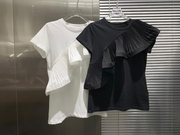 women's t-shirt 2021 summer women casual ruffles patchwork short sleeve ladies fashion tee 2 color ddxgz2 6.03, White
women's t-shirt 2021 summer women casual ruffles patchwork short sleeve ladies fashion tee 2 color ddxgz2 6.03, White