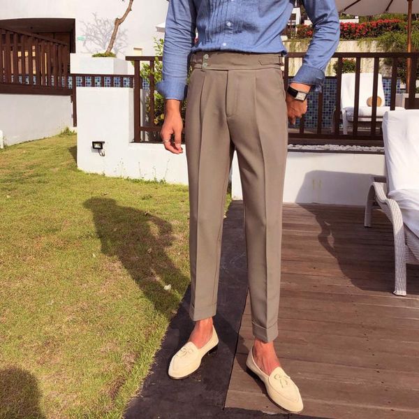 men's suits & blazers spring autumn fashion man classic slim straight long suit trousers male solid color men smart casual business pan, White;black
men's suits & blazers spring autumn fashion man classic slim straight long suit trousers male solid color men smart casual business pan, White;black