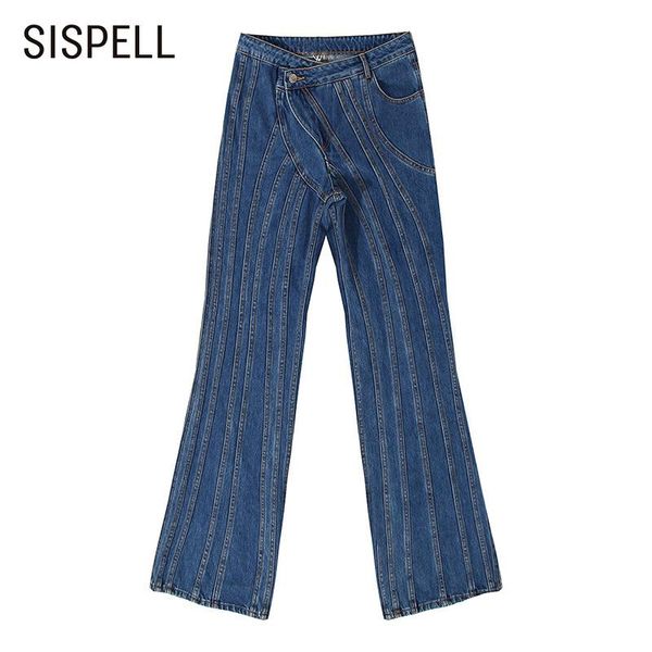 sispell spring streetwear jeans for women high waist asymmetrical denim flare pants office ladies style 2021 spring fashion new, Blue
sispell spring streetwear jeans for women high waist asymmetrical denim flare pants office ladies style 2021 spring fashion new, Blue