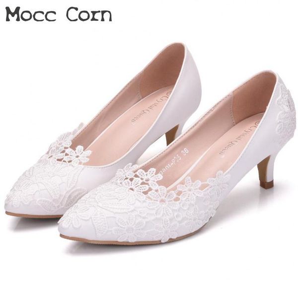 large size wedding shoes high heels pointed toe party shoes lace flower white bride dress woman pumps lady zapatos mujer, Black
large size wedding shoes high heels pointed toe party shoes lace flower white bride dress woman pumps lady zapatos mujer, Black