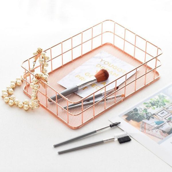 storage baskets rose gold iron art nordic makeup organizer basket eyeliner brush set cosmetic shelf home
storage baskets rose gold iron art nordic makeup organizer basket eyeliner brush set cosmetic shelf home