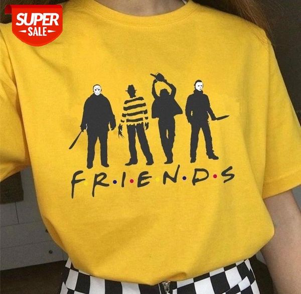 Sunfiz-JF Friends Tv Show Style Jason Freddy a Nightmare Leatherface Texas Chainsaw Massacre Horror Film Printed T Shirt #mw7h, White
Sunfiz-JF Friends Tv Show Style Jason Freddy a Nightmare Leatherface Texas Chainsaw Massacre Horror Film Printed T Shirt #mw7h, White