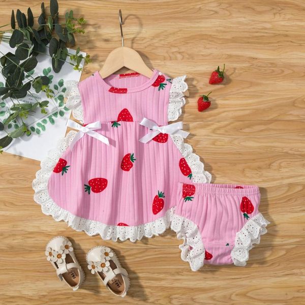 clothing sets 2pcs cute born baby girl outfits clothes infant girls strawberry print lace bow shorts roupas, White
clothing sets 2pcs cute born baby girl outfits clothes infant girls strawberry print lace bow shorts roupas, White