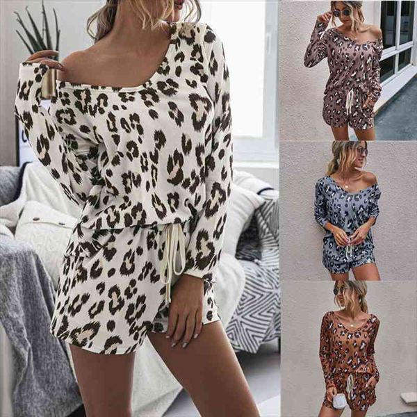 leopard pajama set women long sleeve loungewear autumn v-neck casual sleepwear 2 pieces homewear pjs ladies home suit nightwear, Black;red
leopard pajama set women long sleeve loungewear autumn v-neck casual sleepwear 2 pieces homewear pjs ladies home suit nightwear, Black;red