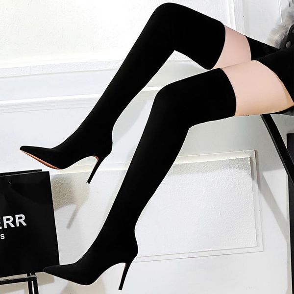 boots bigtree shoes suede over-the-knee black plush warm women winter thin high heel long plus size 42 43
boots bigtree shoes suede over-the-knee black plush warm women winter thin high heel long plus size 42 43