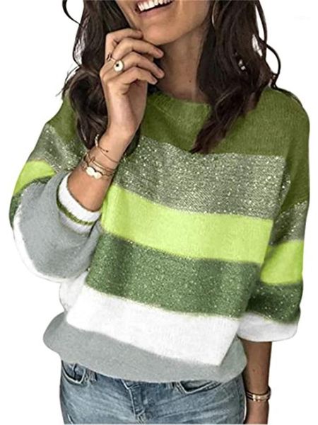 women's spring autumn winter long sleeve crew neck striped color block casual loose knitted pullover sweater sweaters, White;black
women's spring autumn winter long sleeve crew neck striped color block casual loose knitted pullover sweater sweaters, White;black
