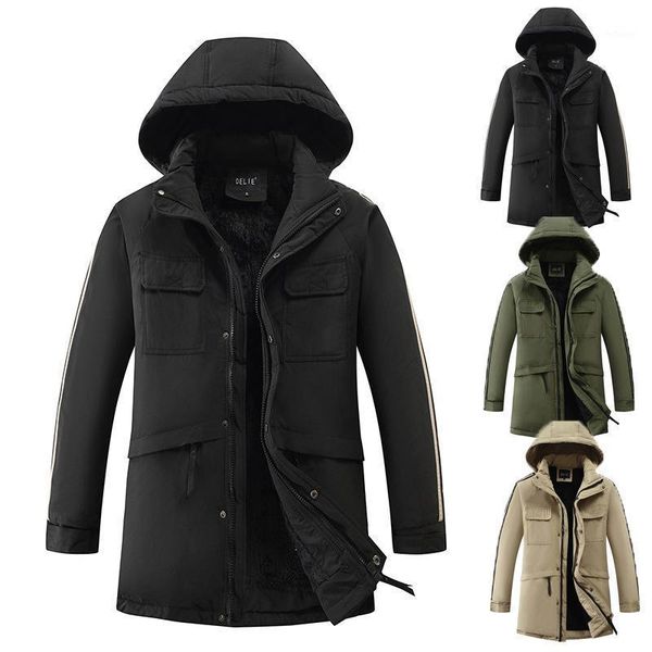 men's jackets winter cotton padded jacket multi pocket hooded zipper thickened warm, Black;brown
men's jackets winter cotton padded jacket multi pocket hooded zipper thickened warm, Black;brown