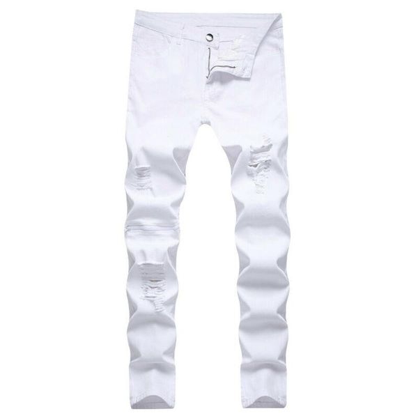 men's jeans men elastic waist casual destroyed trousers skinny summer fashion 2021 clothes pockets hole solid pants bottoms, Blue
men's jeans men elastic waist casual destroyed trousers skinny summer fashion 2021 clothes pockets hole solid pants bottoms, Blue