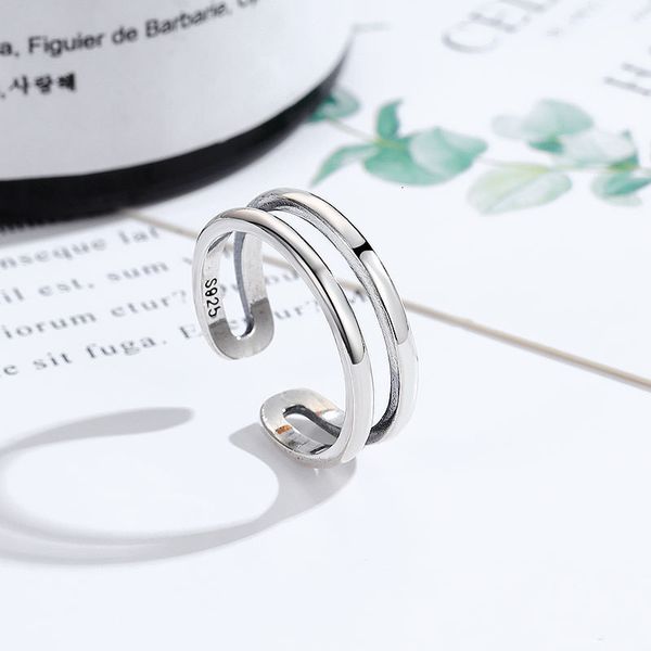 delicate ring japanese and korean s925 silver simple double plain small fresh female minority design trend thai
delicate ring japanese and korean s925 silver simple double plain small fresh female minority design trend thai