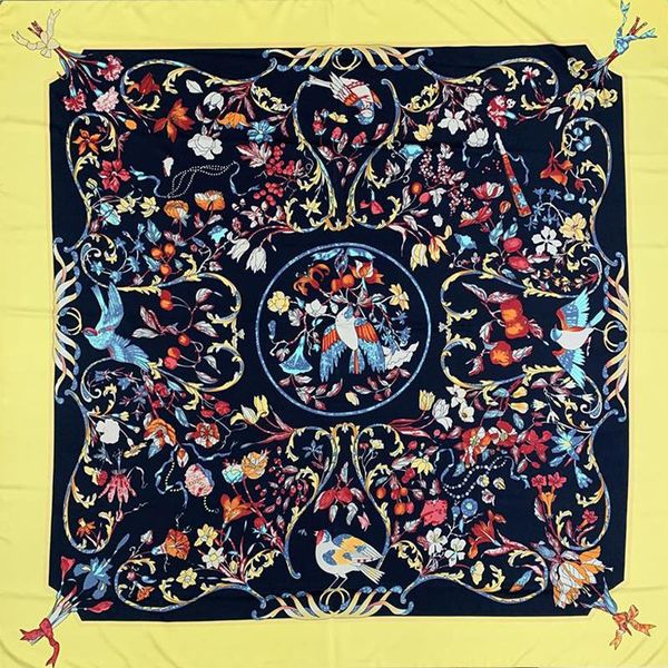 scarves 2021 spring square scarf 130cm twill 100% silk women floral echarpe fashion shawl, Blue;gray
scarves 2021 spring square scarf 130cm twill 100% silk women floral echarpe fashion shawl, Blue;gray