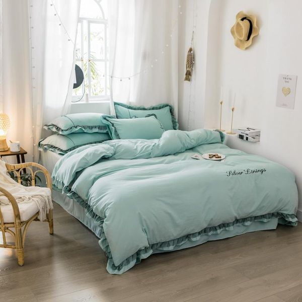 bedding sets 2021 home textile set solid color washed cotton edge princess style quilt cover pillowcase bed sheet
bedding sets 2021 home textile set solid color washed cotton edge princess style quilt cover pillowcase bed sheet