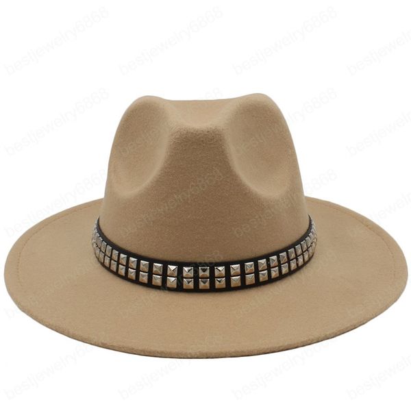 autumn winter artificial wool wide brim church derby hats metal belt panama felt fedoras hat for men women british style jazz cap, Blue;gray
autumn winter artificial wool wide brim church derby hats metal belt panama felt fedoras hat for men women british style jazz cap, Blue;gray