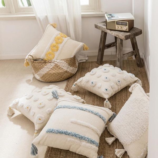 pillow case embroidery cushion cover geometric canvas cotton square with tassels 45x45cm decorative pillowcase
pillow case embroidery cushion cover geometric canvas cotton square with tassels 45x45cm decorative pillowcase
