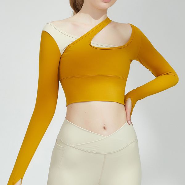 tees t-shirt autumn and winter style bra back long sleeve yoga women's short tight fitns t-shirt women, White
tees t-shirt autumn and winter style bra back long sleeve yoga women's short tight fitns t-shirt women, White