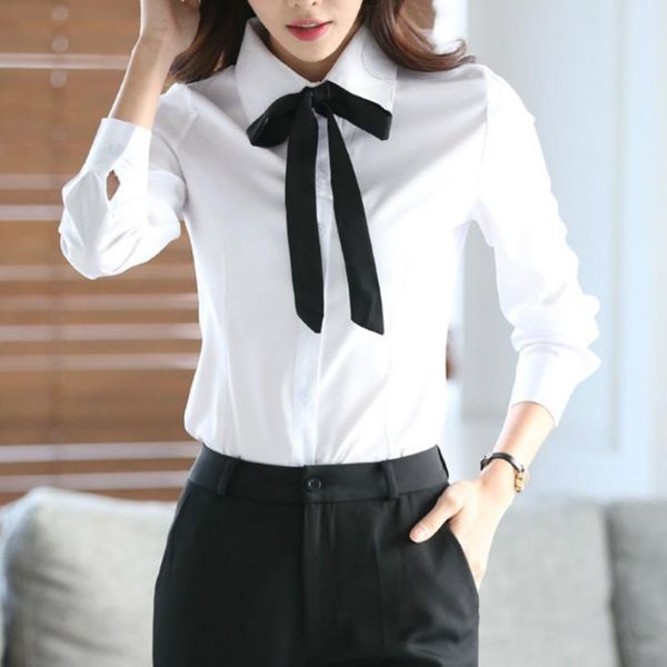 women's blouses & shirts women blouse casual long sleeve bow tie turn down collar spring autumn white shirt blusas office ladies korea
women's blouses & shirts women blouse casual long sleeve bow tie turn down collar spring autumn white shirt blusas office ladies korea