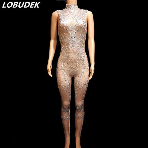 women's jumpsuits & rompers bling silver rhinestones sleeveless jumpsuit crystals stretch leotard women singer stage outfit nightclub p, Black;white
women's jumpsuits & rompers bling silver rhinestones sleeveless jumpsuit crystals stretch leotard women singer stage outfit nightclub p, Black;white