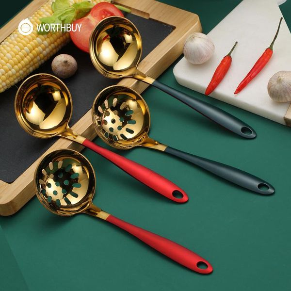 spoons worthbuy colorful stainless steel soup scoop colander with long handle ladle spoon for kitchen accessories cooking
spoons worthbuy colorful stainless steel soup scoop colander with long handle ladle spoon for kitchen accessories cooking