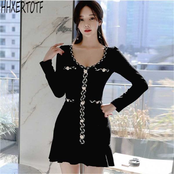 spring autumn fashion women korean version v-neck slim bag hip ruffled long-sleeved dress 210531, Black;gray
spring autumn fashion women korean version v-neck slim bag hip ruffled long-sleeved dress 210531, Black;gray