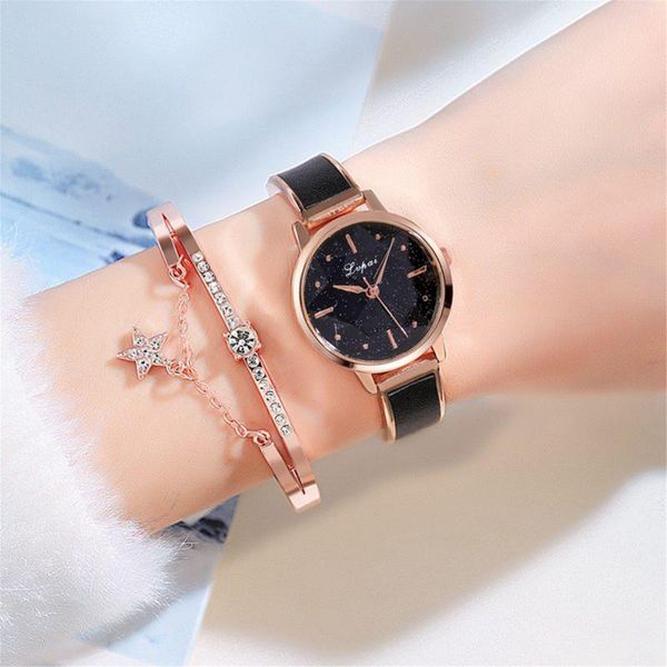 wristwatches minimalist watch lvpai fashion trend diamond hexagonal alloy ladies bracelet set livraison gratuite montre, Slivery;brown
wristwatches minimalist watch lvpai fashion trend diamond hexagonal alloy ladies bracelet set livraison gratuite montre, Slivery;brown
