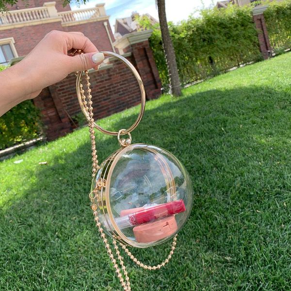 evening bags 2021 acrylic round ball shoulder bag for women designer crossbody with chain transparent clutch pvc handbags
evening bags 2021 acrylic round ball shoulder bag for women designer crossbody with chain transparent clutch pvc handbags