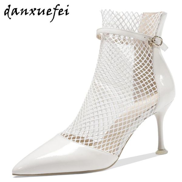 boots women's genuine leather mesh patchwork thin high heel summer ankle breathable pointed toe strap bride wedding shoes, Black
boots women's genuine leather mesh patchwork thin high heel summer ankle breathable pointed toe strap bride wedding shoes, Black
