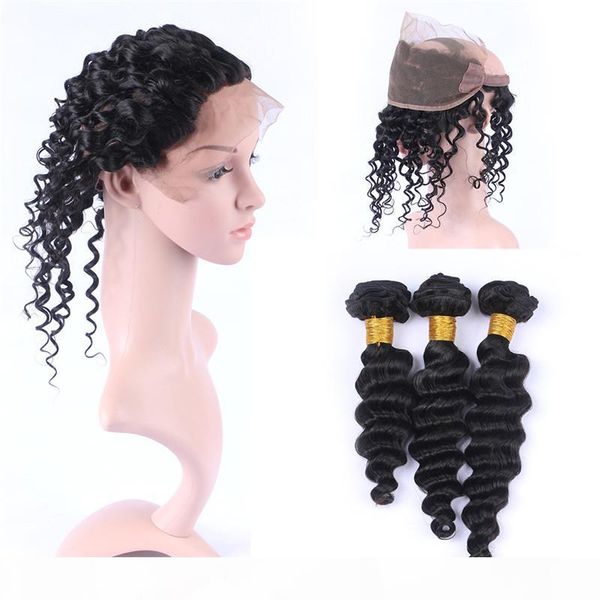 deep wave 360 lace frontal closure with 3bundles brazilian human hair wefts with 13x4 ear to ear lace frontal 360 band lace closure, Black;brown
deep wave 360 lace frontal closure with 3bundles brazilian human hair wefts with 13x4 ear to ear lace frontal 360 band lace closure, Black;brown