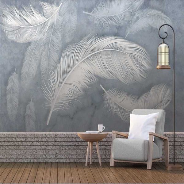 nordic hd hand-painted feather modern minimalist tv background wall custom wallpaper mural 3d/8d bedroom decoration painting
nordic hd hand-painted feather modern minimalist tv background wall custom wallpaper mural 3d/8d bedroom decoration painting