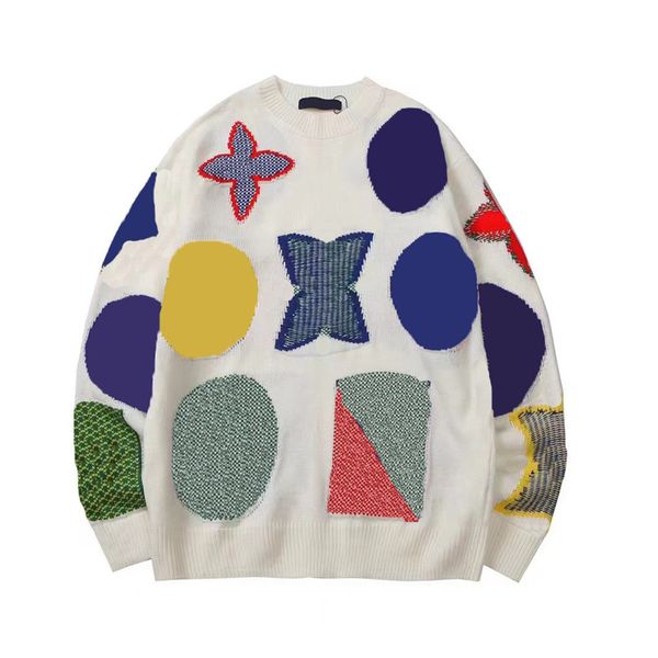 classic sunflower pattern jacquard sweaters soft touch loose jumper men ladies knitted sweatshirts for autumn winter pullover, White;black
classic sunflower pattern jacquard sweaters soft touch loose jumper men ladies knitted sweatshirts for autumn winter pullover, White;black