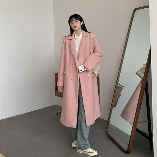 women's wool & blends soft and thick pineapple plush cotton jacket coat korean women clothing fur 2021 winter coats jackets, Black
women's wool & blends soft and thick pineapple plush cotton jacket coat korean women clothing fur 2021 winter coats jackets, Black