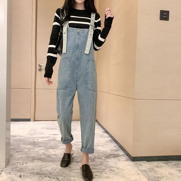 women's jeans 2021 autumn winter casual loose multi pockets high waisted overalls for women 5xl plus size, Blue
women's jeans 2021 autumn winter casual loose multi pockets high waisted overalls for women 5xl plus size, Blue