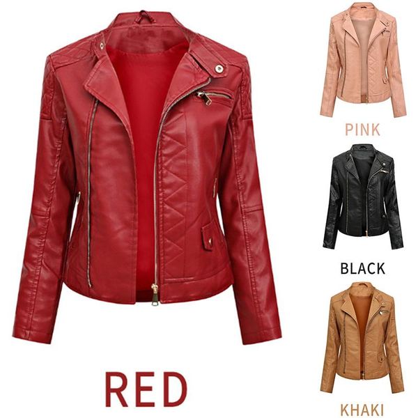 2021 new autumn women leather jacket casual lapel slim leather jacket women fashion urban leisure pu zipper short, Black
2021 new autumn women leather jacket casual lapel slim leather jacket women fashion urban leisure pu zipper short, Black