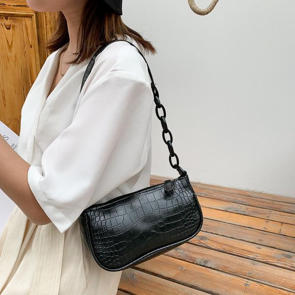 women's bag 2021 new fashion ins crocodile pattern portable shoulder axillary baguette bag underarm bags for women
women's bag 2021 new fashion ins crocodile pattern portable shoulder axillary baguette bag underarm bags for women